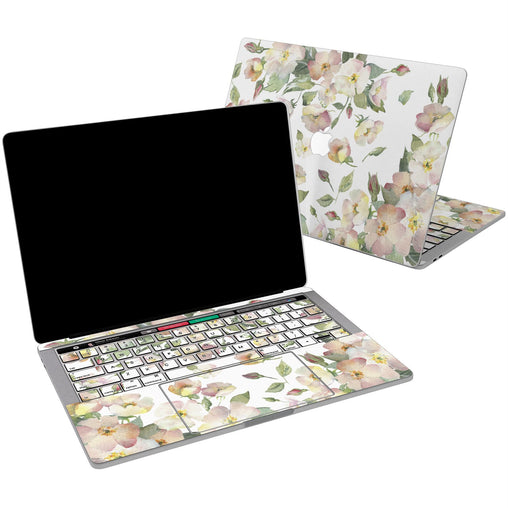 Lex Altern Vinyl MacBook Skin Watercolor Flowers for your Laptop Apple Macbook.