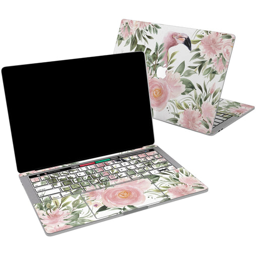 Lex Altern Vinyl MacBook Skin Floral Flamingo for your Laptop Apple Macbook.