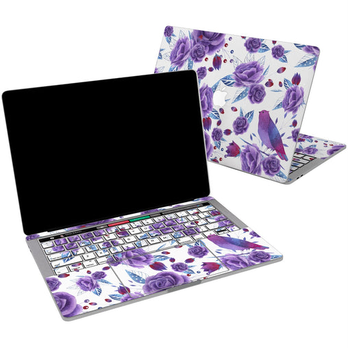 Lex Altern Vinyl MacBook Skin Violet Blossom for your Laptop Apple Macbook.