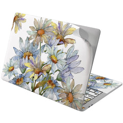 Lex Altern Vinyl MacBook Skin Watercolor Daisies