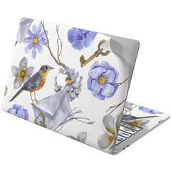 Lex Altern Vinyl MacBook Skin Floral Bird