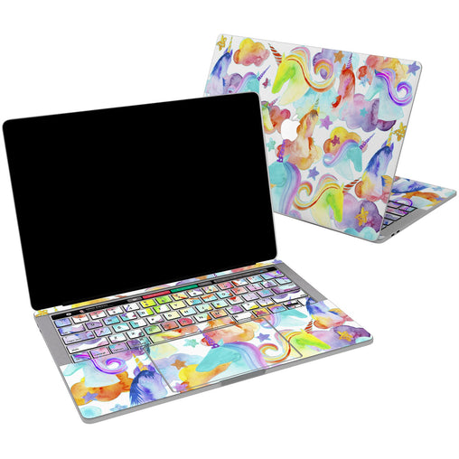 Lex Altern Vinyl MacBook Skin Colorful Unicorns for your Laptop Apple Macbook.
