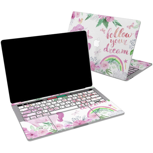 Lex Altern Vinyl MacBook Skin Pink Unicorn for your Laptop Apple Macbook.