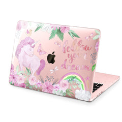 Lex Altern Hard Plastic MacBook Case Pink Unicorn Print