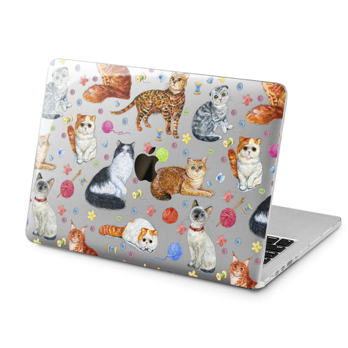 Lex Altern Cat Pattern Felines Case for your Laptop Apple Macbook.