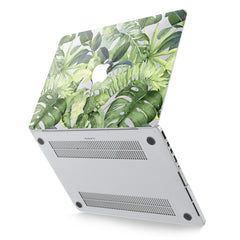 Lex Altern Hard Plastic MacBook Case Green Plants Design