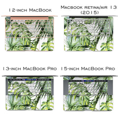 Lex Altern Vinyl MacBook Skin Watercolor Leaves