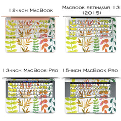 Lex Altern Vinyl MacBook Skin Colorful Leaves