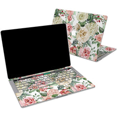 Lex Altern Vinyl MacBook Skin White Roses for your Laptop Apple Macbook.