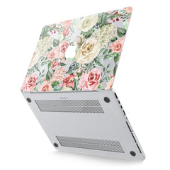 Lex Altern Hard Plastic MacBook Case White Roses Art