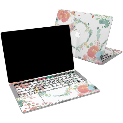 Lex Altern Vinyl MacBook Skin Floral Hoop for your Laptop Apple Macbook.