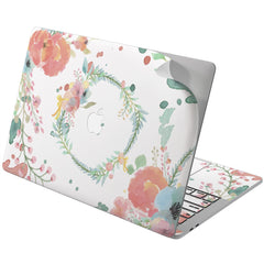 Lex Altern Vinyl MacBook Skin Floral Hoop