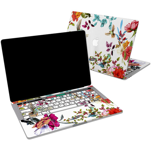 Lex Altern Vinyl MacBook Skin Floral Birds for your Laptop Apple Macbook.