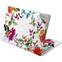 Lex Altern Vinyl MacBook Skin Floral Birds