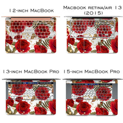 Lex Altern Vinyl MacBook Skin Red Roses Theme