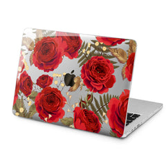 Lex Altern Red Roses Themed Case for your Laptop Apple Macbook.