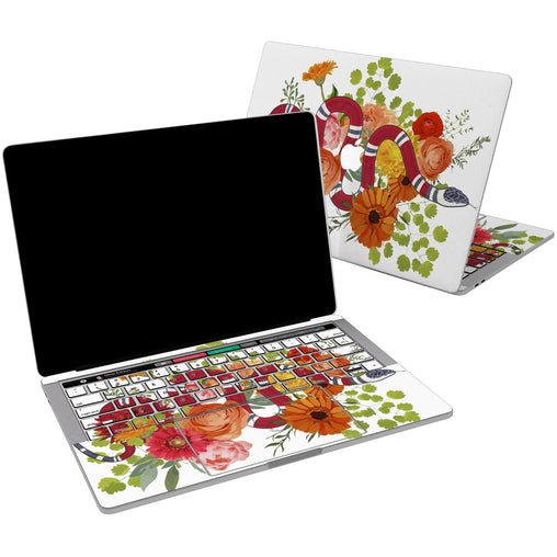 Lex Altern Vinyl MacBook Skin Floral Snake for your Laptop Apple Macbook.
