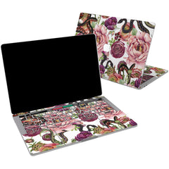 Lex Altern Vinyl MacBook Skin Beautiful Floral Snakes for your Laptop Apple Macbook.