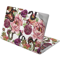 Lex Altern Vinyl MacBook Skin Beautiful Floral Snakes