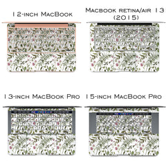 Lex Altern Vinyl MacBook Skin Wildflowers Pattern