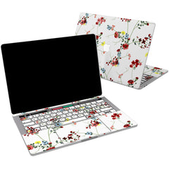 Lex Altern Vinyl MacBook Skin Red Wildflowers for your Laptop Apple Macbook.