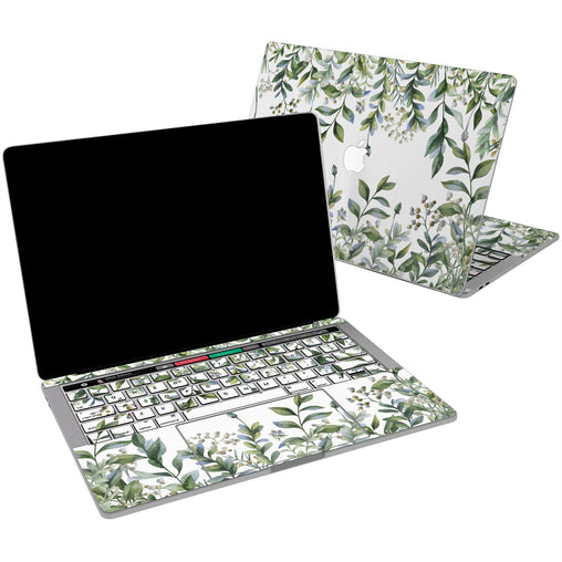 Lex Altern Vinyl MacBook Skin Green Leaves Theme for your Laptop Apple Macbook.