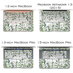 Lex Altern Vinyl MacBook Skin Green Leaves Theme