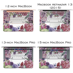 Lex Altern Vinyl MacBook Skin Floral Bouquet