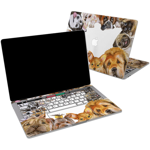 Lex Altern Vinyl MacBook Skin Lovely Dog's for your Laptop Apple Macbook.