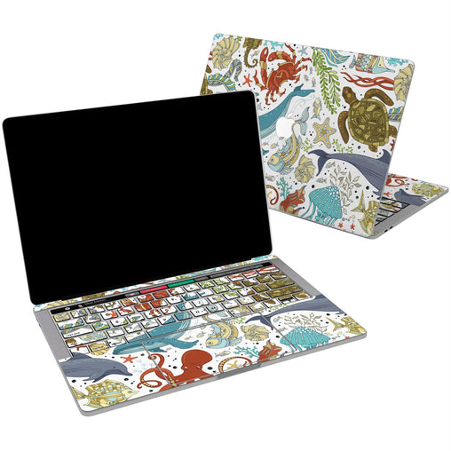 Lex Altern Vinyl MacBook Skin Ocean Animals Print for your Laptop Apple Macbook.