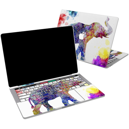 Lex Altern Vinyl MacBook Skin Colorful Elephant for your Laptop Apple Macbook.