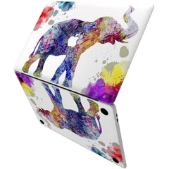 Lex Altern Vinyl MacBook Skin Colorful Elephant