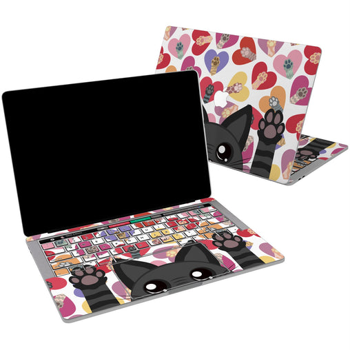Lex Altern Vinyl MacBook Skin Black Cat for your Laptop Apple Macbook.