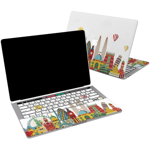 Lex Altern Vinyl MacBook Skin Around World Print for your Laptop Apple Macbook.