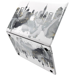 Lex Altern Vinyl MacBook Skin Grey Skyscrapers