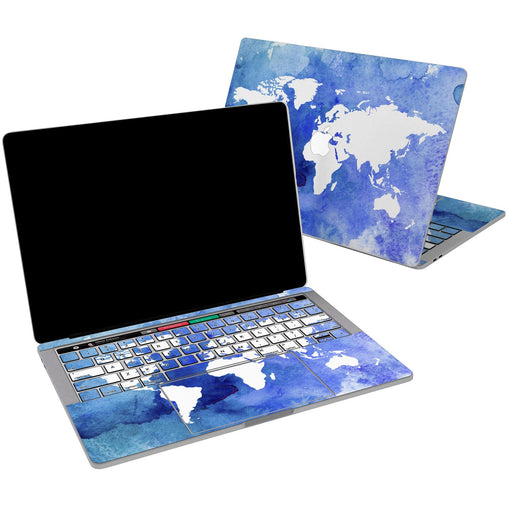 Lex Altern Vinyl MacBook Skin Earth Map for your Laptop Apple Macbook.