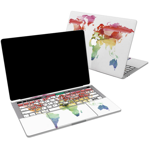 Lex Altern Vinyl MacBook Skin Colorful Map for your Laptop Apple Macbook.