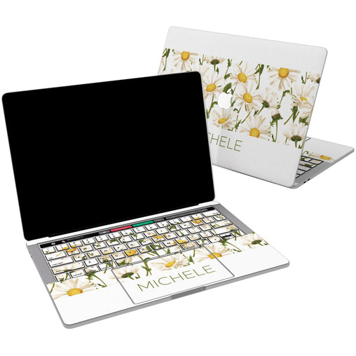 Lex Altern Vinyl MacBook Skin Daisy Flowers  for your Laptop Apple Macbook.