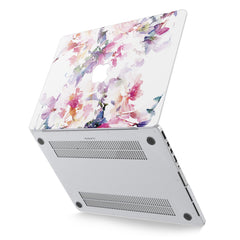 Lex Altern Hard Plastic MacBook Case Watercolor Flowers Print
