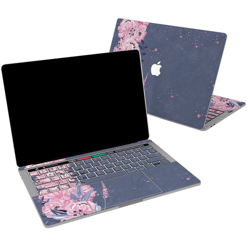 Lex Altern Vinyl MacBook Skin Pink Poppies Print for your Laptop Apple Macbook.