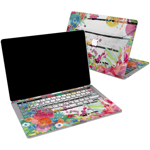 Lex Altern Vinyl MacBook Skin Watercolor Floral Art for your Laptop Apple Macbook.