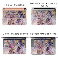 Lex Altern Vinyl MacBook Skin Purple Abstract Art