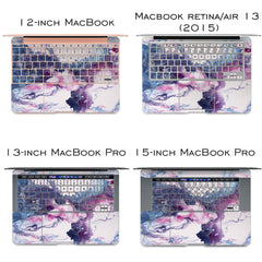 Lex Altern Vinyl MacBook Skin Purple Oil Art