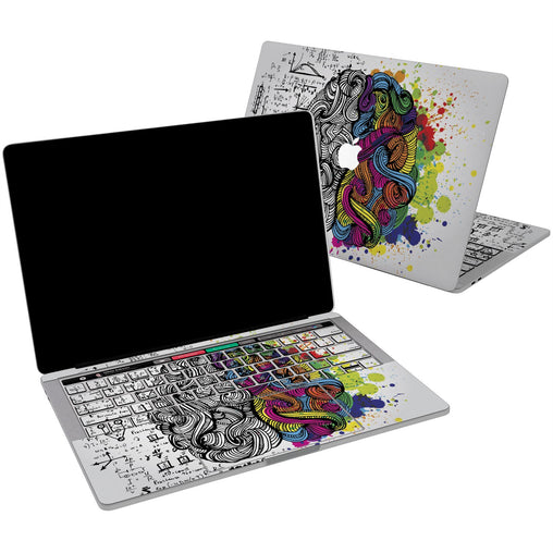 Lex Altern Vinyl MacBook Skin Creative Brain for your Laptop Apple Macbook.