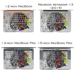 Lex Altern Vinyl MacBook Skin Creative Brain