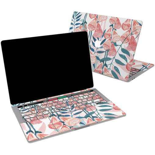 Lex Altern Vinyl MacBook Skin Watercolor Red Flowers for your Laptop Apple Macbook.