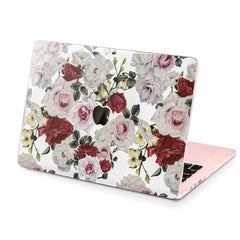 Lex Altern Hard Plastic MacBook Case White Roses Print