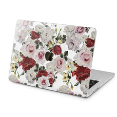 Lex Altern White Roses Print Case for your Laptop Apple Macbook.