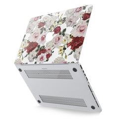 Lex Altern Hard Plastic MacBook Case White Roses Print