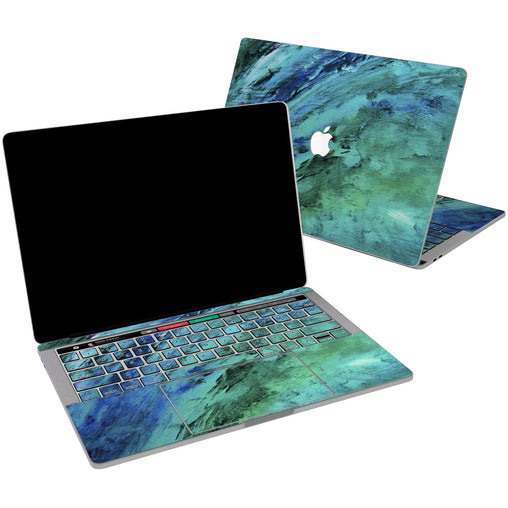Lex Altern Vinyl MacBook Skin Green Watercolor for your Laptop Apple Macbook.